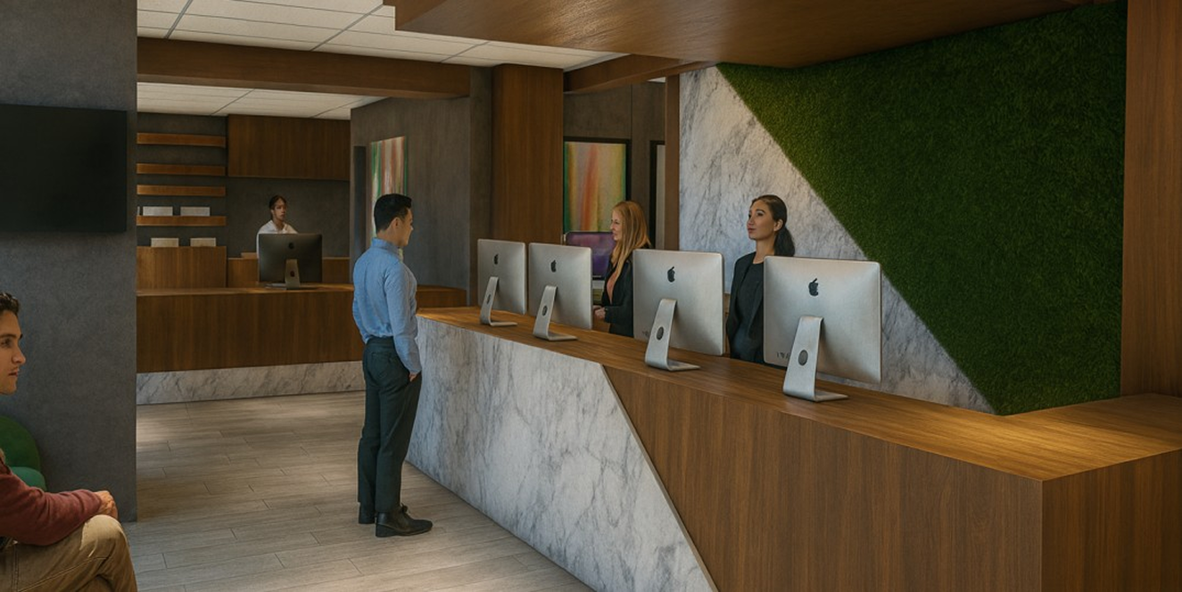 Modern Pharmacy & Medical Unit Reception Design